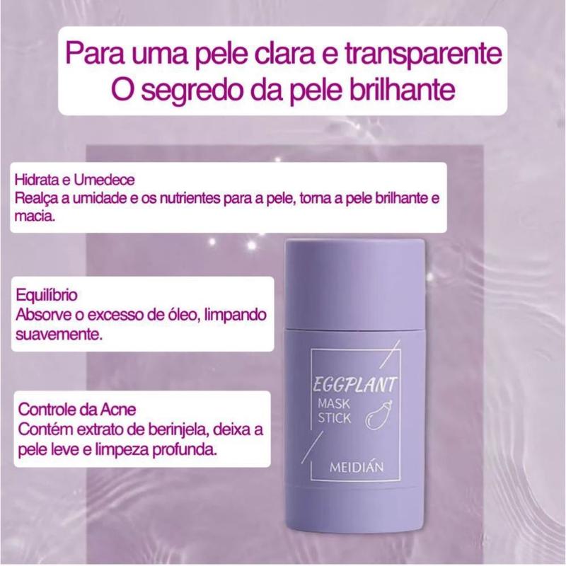 Green Mask Stick E Eggplant Mask Facial Chá Verde/Berinjela